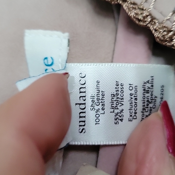 DAKOTA SUEDE LEATHER TOP BLANKET Stitch Crochet Details Zipper Back sz L $298 - Picture 4 of 5